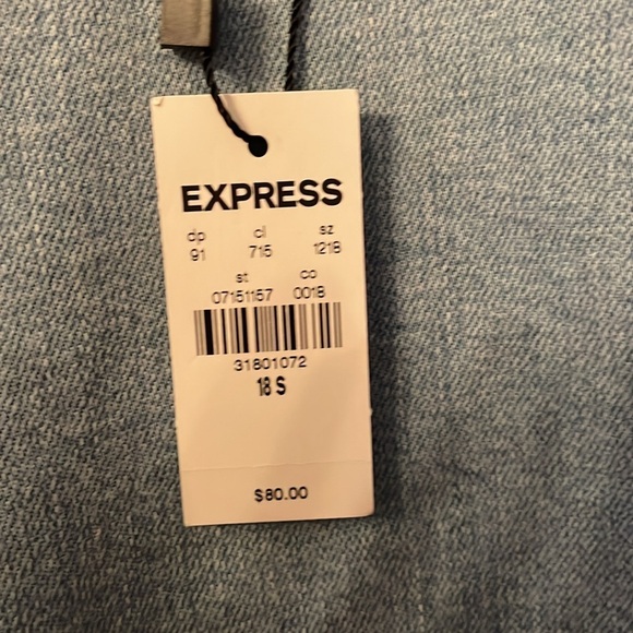 Express 18S 70s Flare Midrise Women's Blue Jeans - Picture 2 of 4